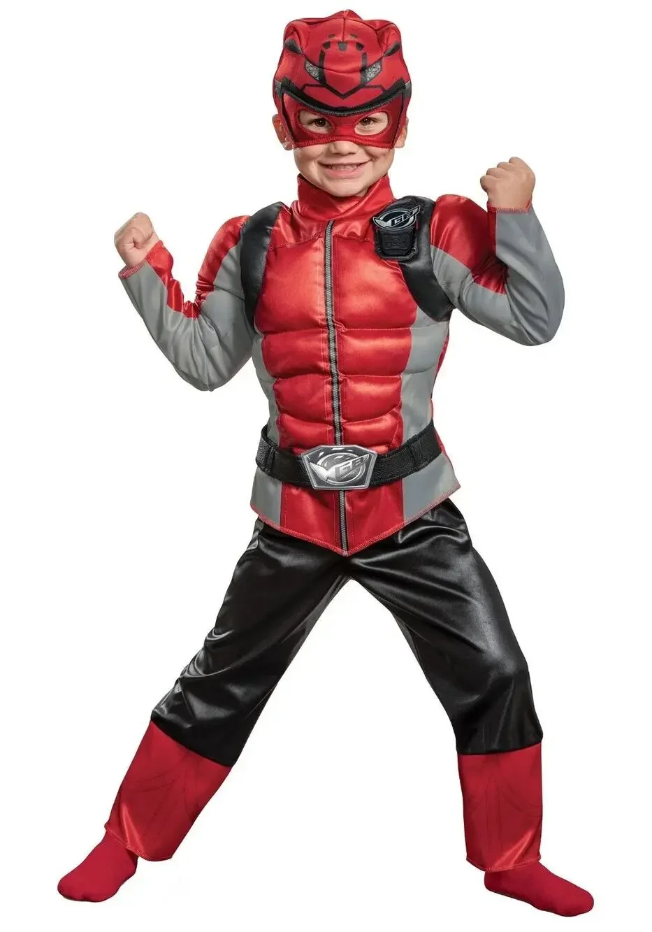 New Power Rangers Beast Morphers Muscle Halloween Costume Toddler Boy's Sz 3T/4T